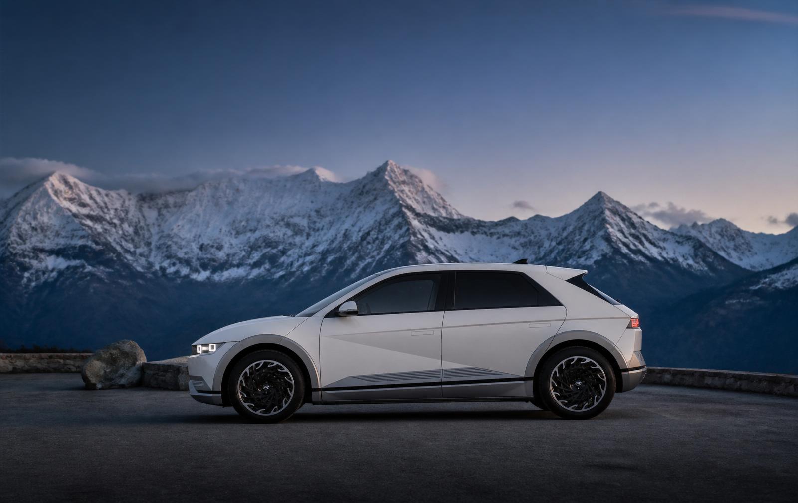 White Hyundai Ioniq 5 electric car